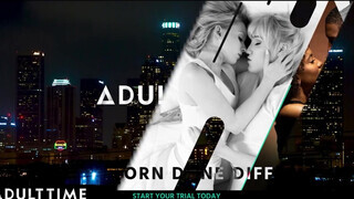 ADULT TIME - Krissy Lynn szőrös picsája megkettyintve