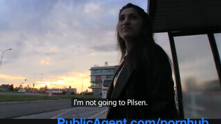PublicAgent - kívánatos ázsiai maca felszedve a buszmegállóban
